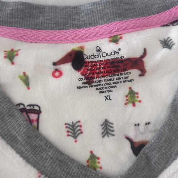NWOT Fleece Matching Pajama Set Dog Print XL - Picture 3 of 5